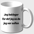 KOPP - Jeg beklager for det jeg sa da jeg var sulten