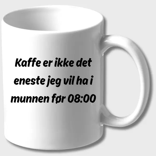KOPP - Kaffe er ikke det eneste jeg vil ha i munnen før 08:00