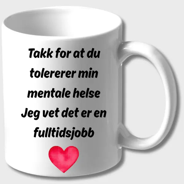 KOPP - Takk for at du tolererer min mentale helse - jeg vet det er en fulltidsjobb